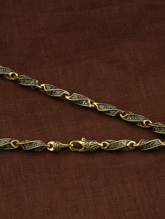 Цепь из лимонного золота