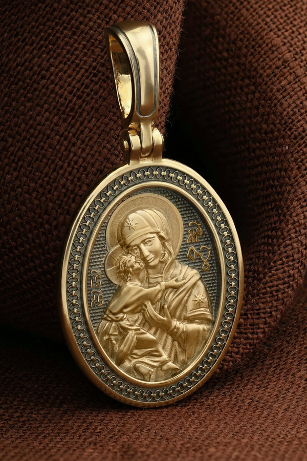 Образок из лимонного золота