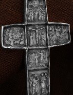 Крест из белого золота 585 пробы