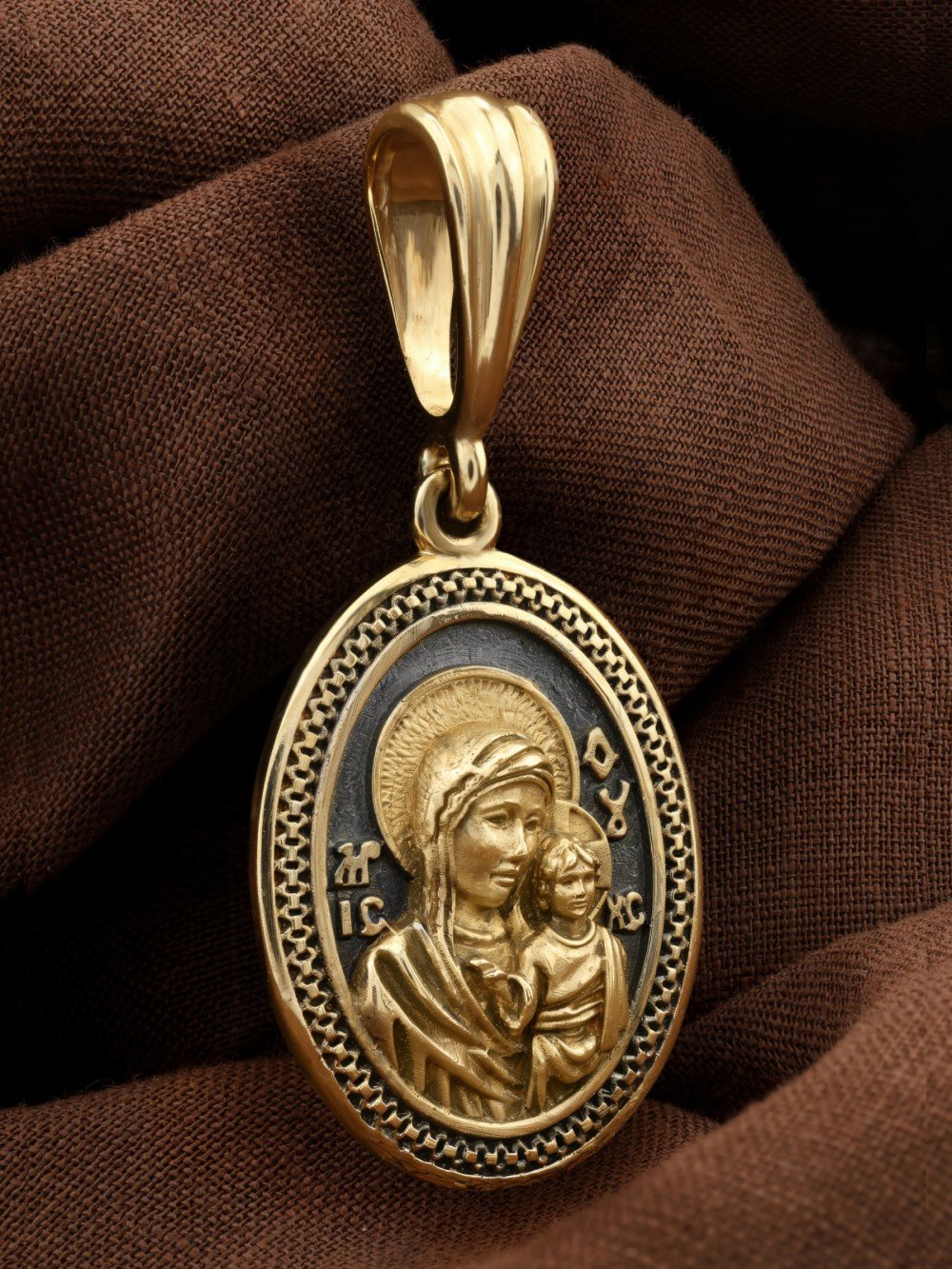 Образок из лимонного золота