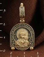 Образок из лимонного золота 585 пробы