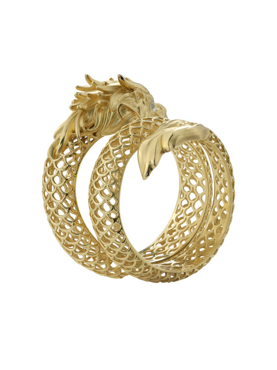 Кольцо из лимонного золота c бриллиантами