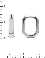 Серьги из белого золота 585 пробы