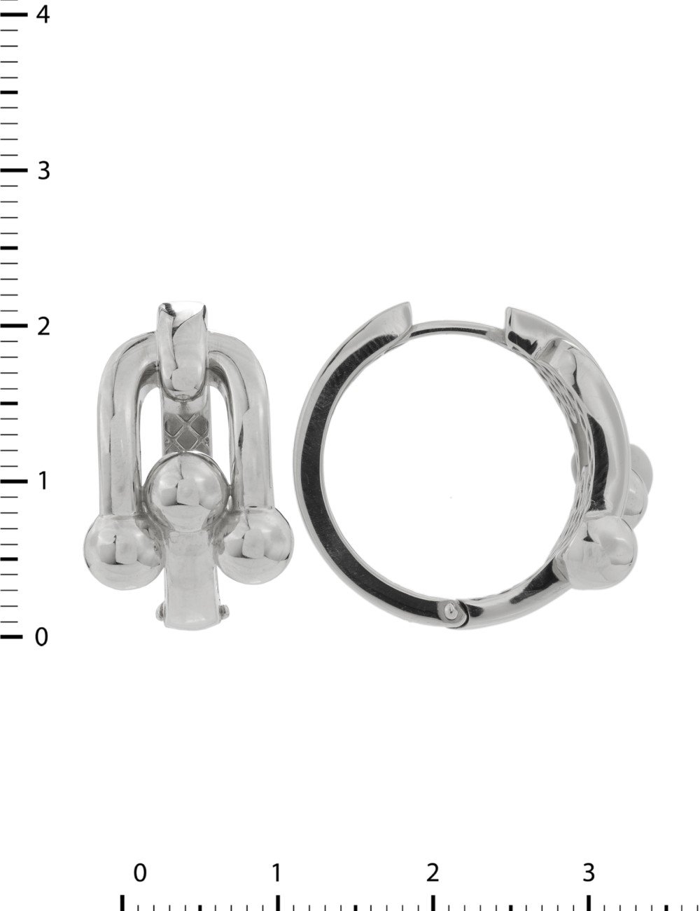 Серьги из белого золота 585 пробы