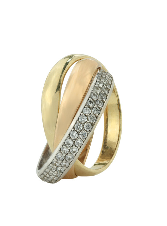 Кольцо из золота c фианитом