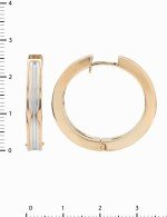 Серьги из золота 585 пробы c рубином
