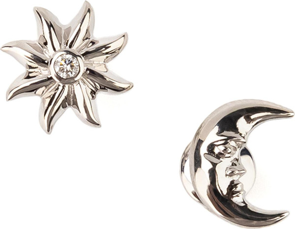 Серьги из белого золота c бриллиантами