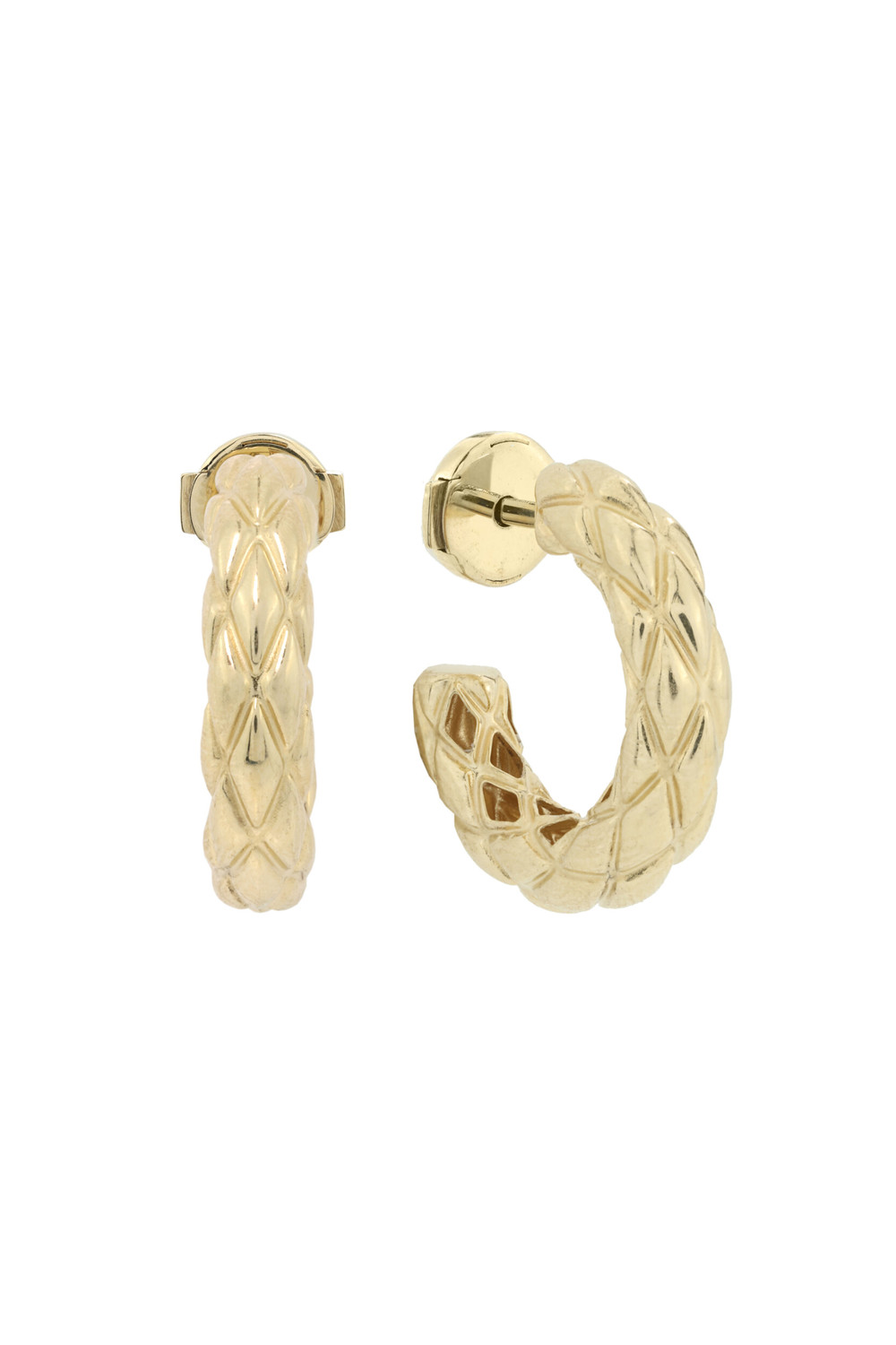 Серьги из лимонного золота