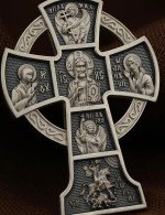 Крест из белого золота 585 пробы